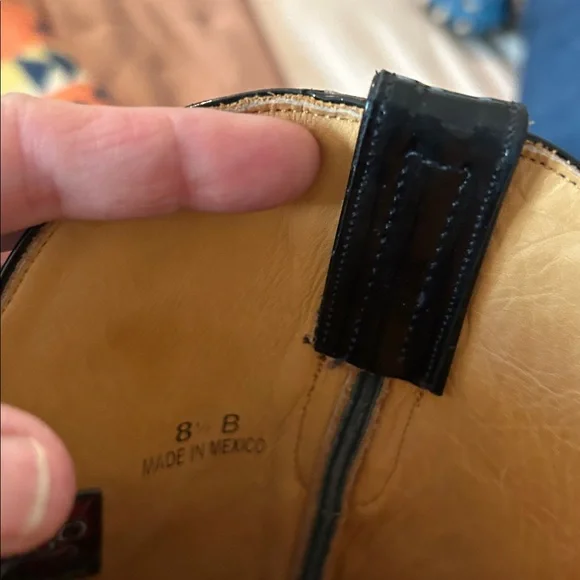 Old Gringo Black Patent Leather Studded Crystal Boots - Picture 5 of 9